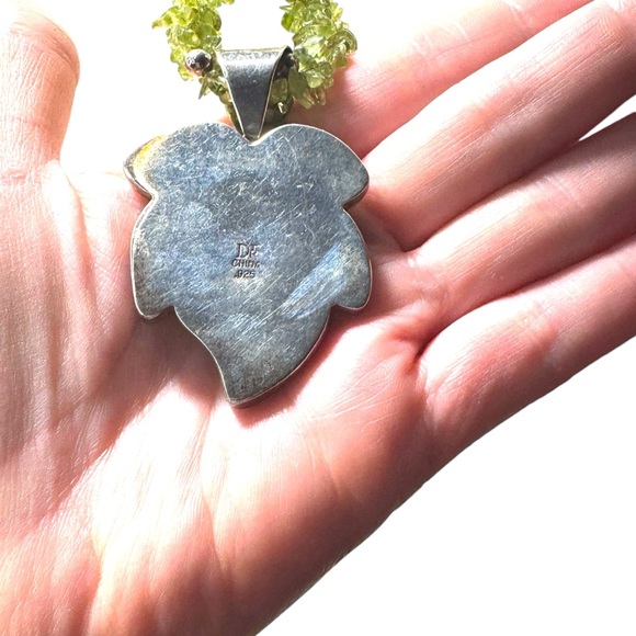 Stunnimg Jay king DRT jade leaf & peridot statement southwestern necklace - Picture 8 of 11